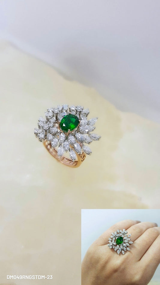 Real Diamond Emerald Ring